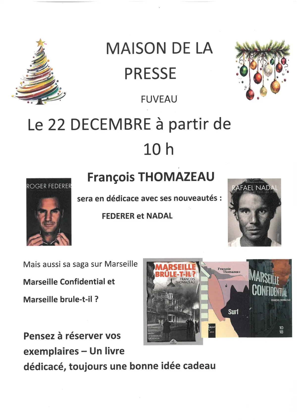 Dédicaces à la Maison de la Presse