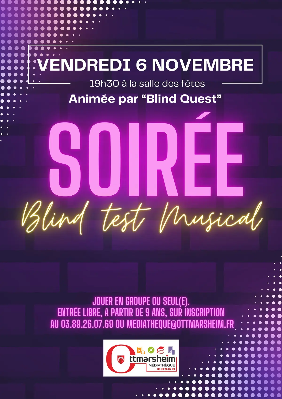 Soirée blind test musical