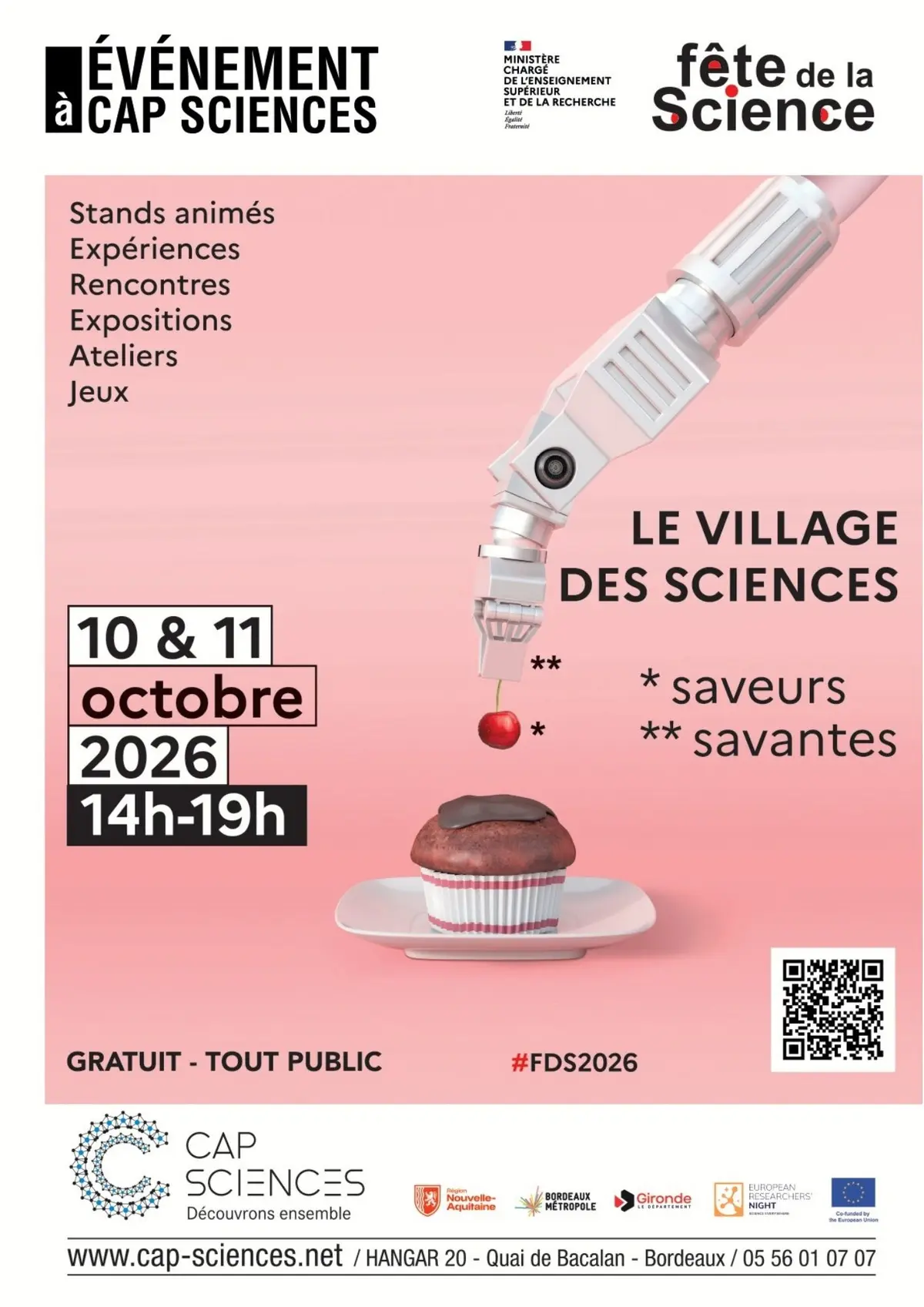 Le Village des sciences 2026 à Bordeaux - Cap Sciences