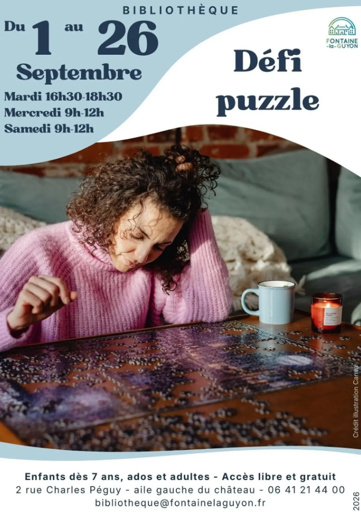 Défi puzzle à la bibliothèque