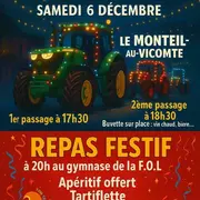 Défilé de tracteurs illuminés