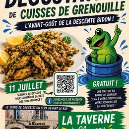 Dégustation de cuisses de grenouille : l'avant goût de la Descente Bidon !