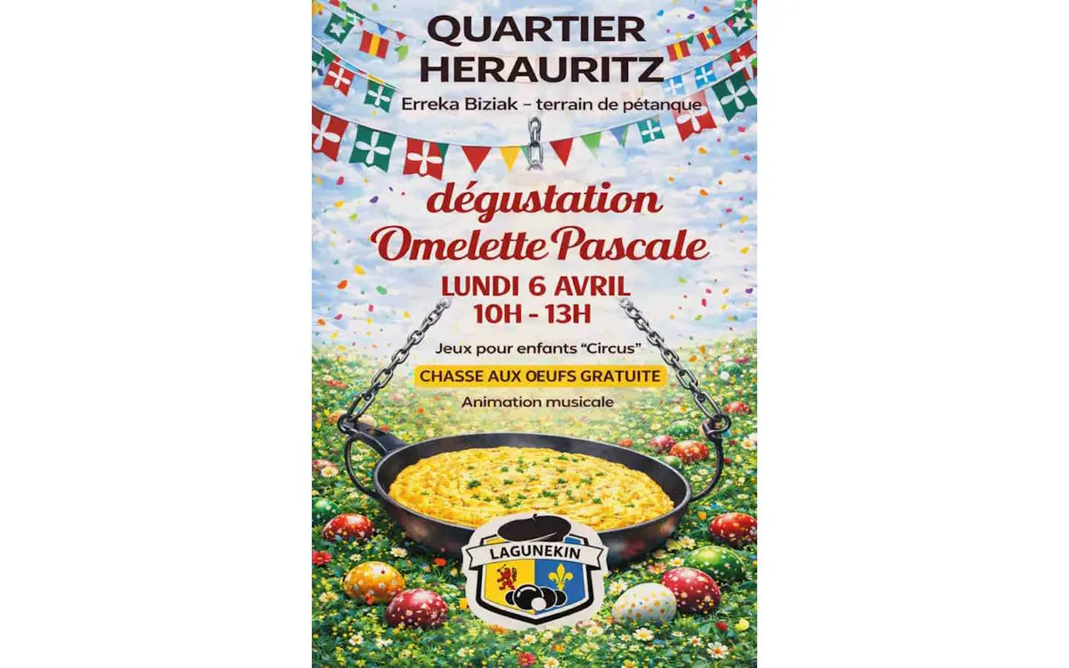 Dégustation de l'omelette pascale