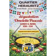 Dégustation de l'omelette pascale