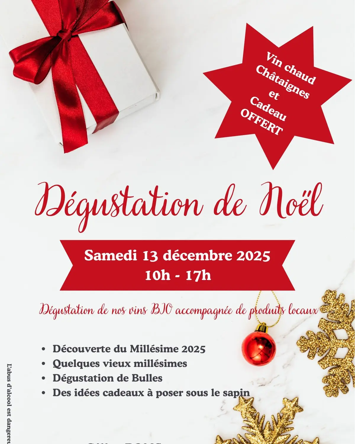 Dégustation de Noël