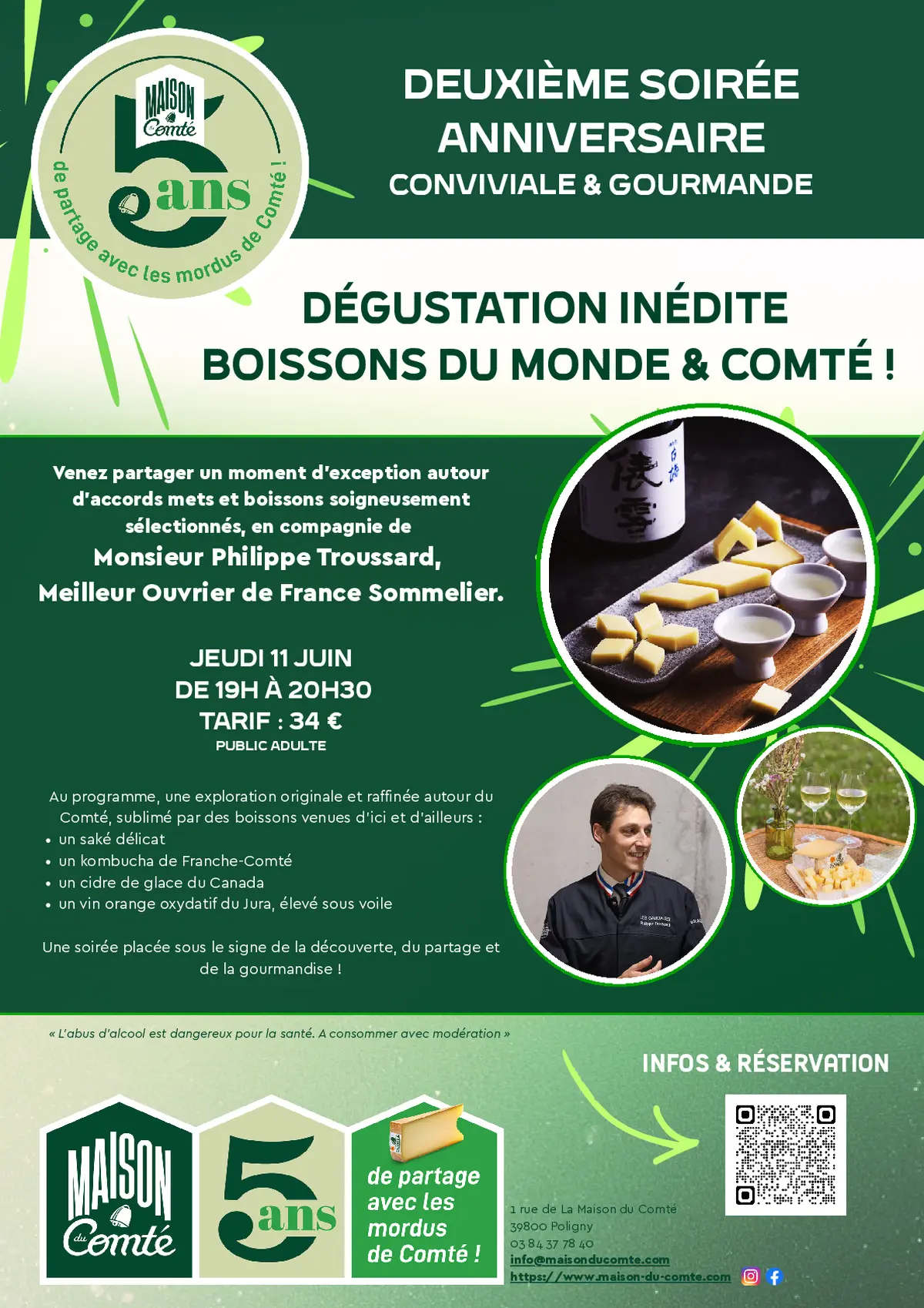 Dégustation inédite Boissons du Monde et Comté