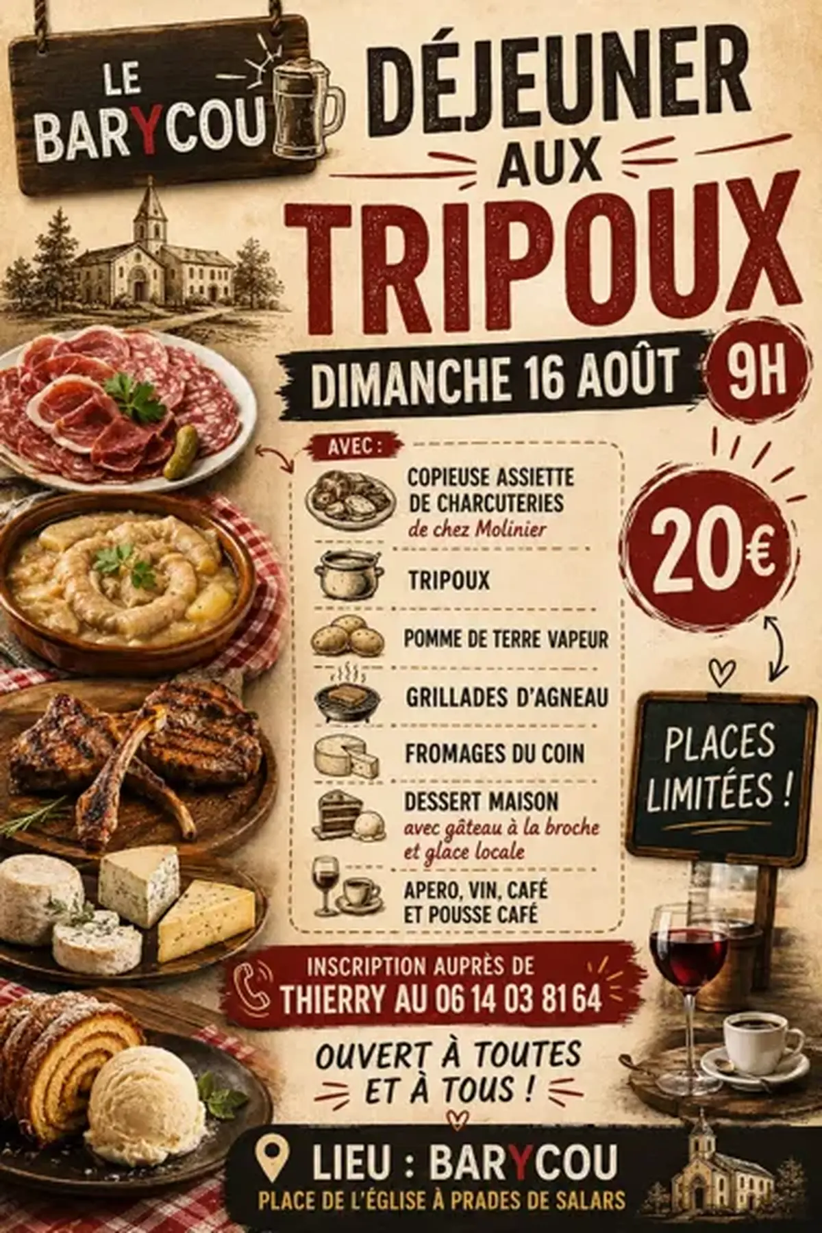 Déjeuner aux tripoux