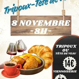 Déjeuner aux tripoux et tête de veau de l'APE de Morlhon-le-Haut
