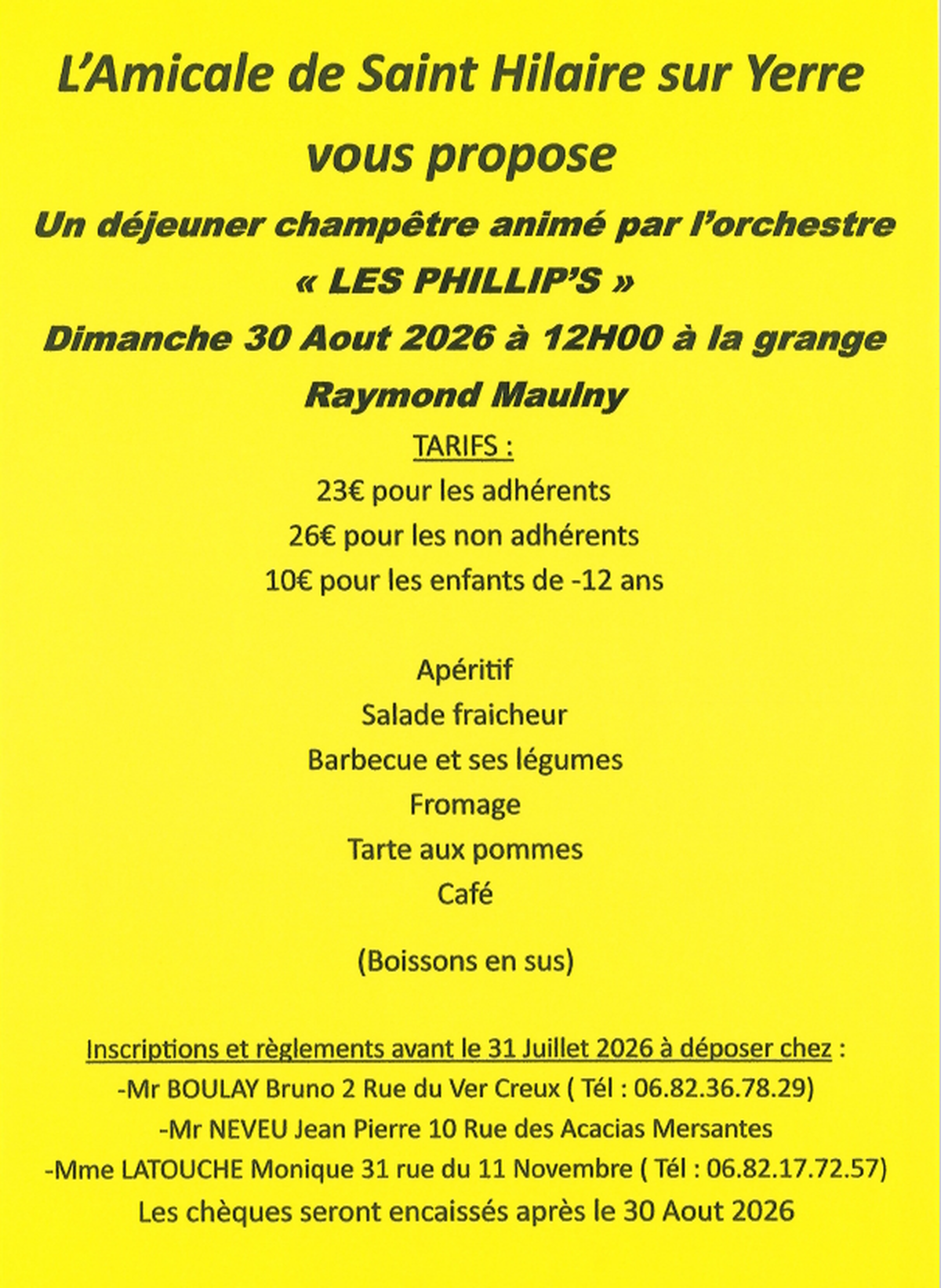 Déjeuner Champêtre