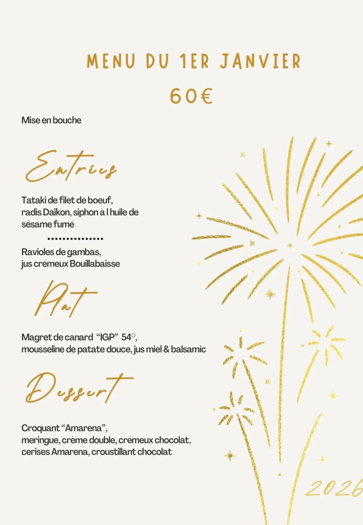 Déjeuner du 1er de l'An