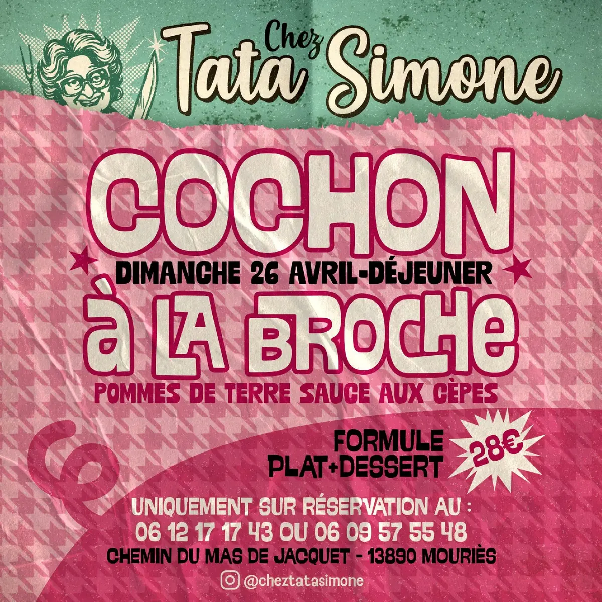 Déjeuner festif Chez Tata Simone