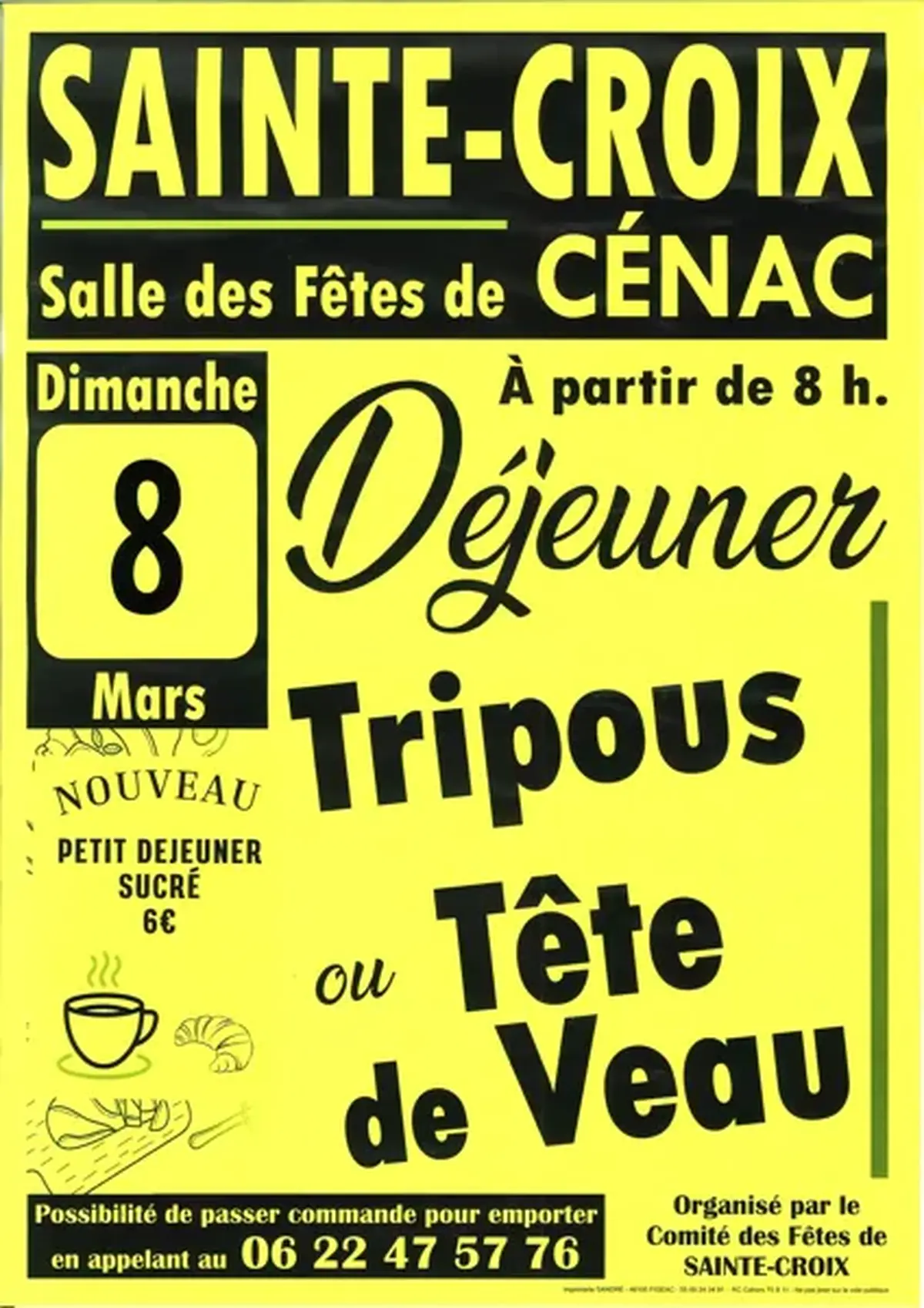 Déjeuner Tripous / Tête de veau