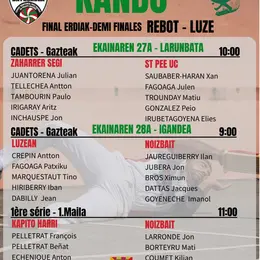 Demi finales Rebot - Luze