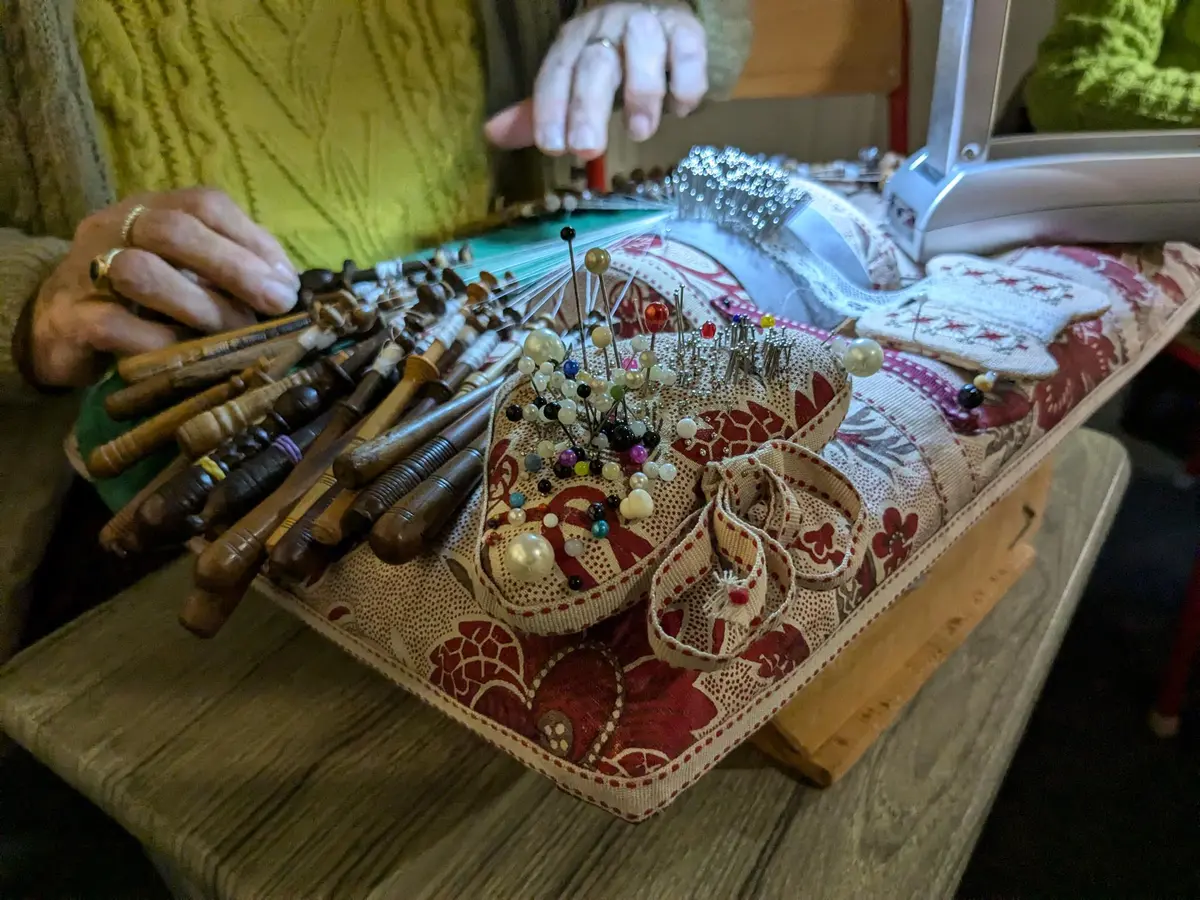 Démonstration de dentelle