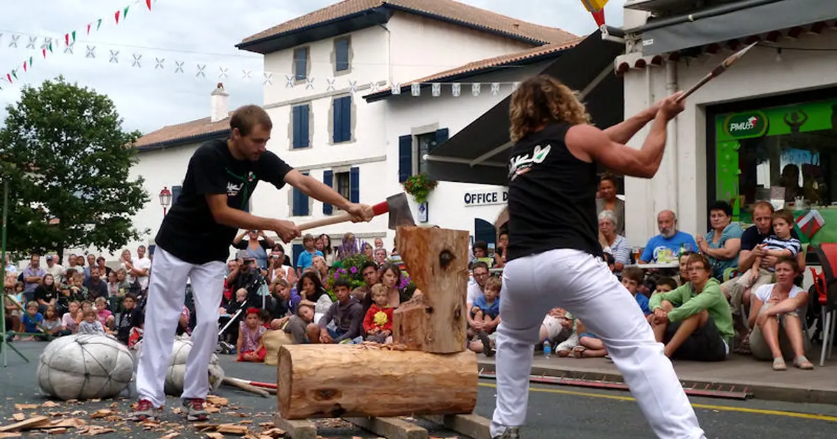 Démonstration de jeux et sports traditionnels basques