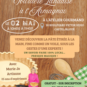 Démonstration de la fabrication de la tourtière Landaise à l'Armagnac