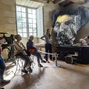 Démonstration de la presse typographique