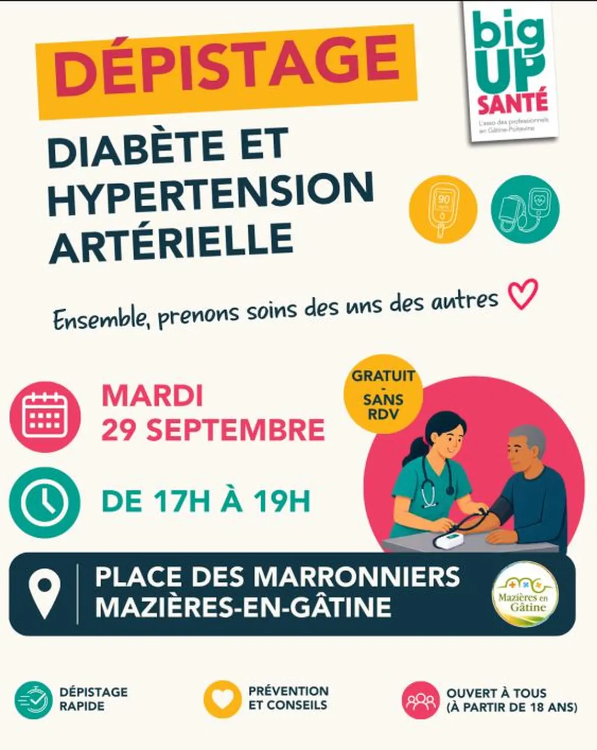 Dépistage diabète et hypertension artérielle