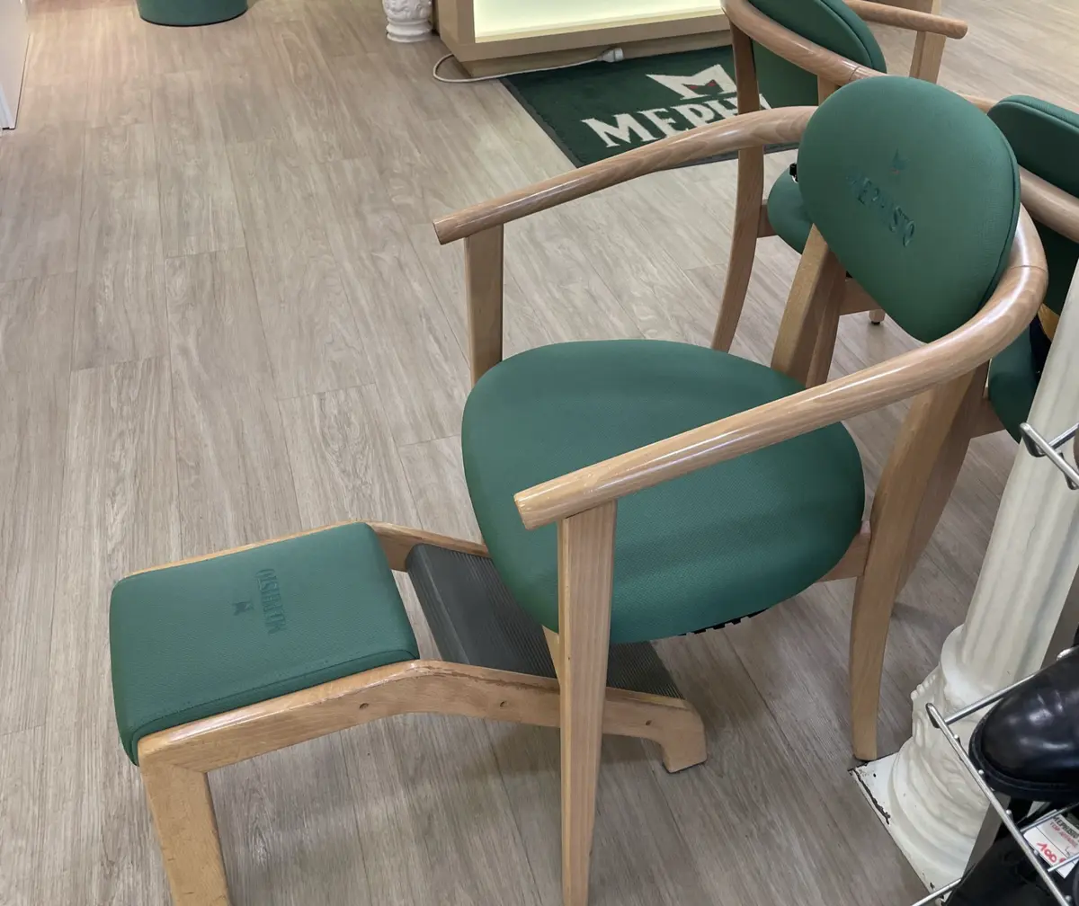 Le fauteuil dans lequel les adorables conseillers Mephisto vous installerons pour vous conseiller au mieux