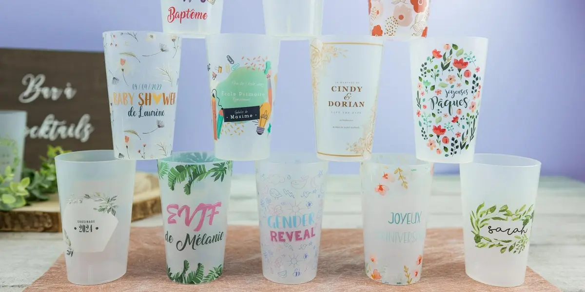 Des gobelets personnalisés pour tous les événements de la vie