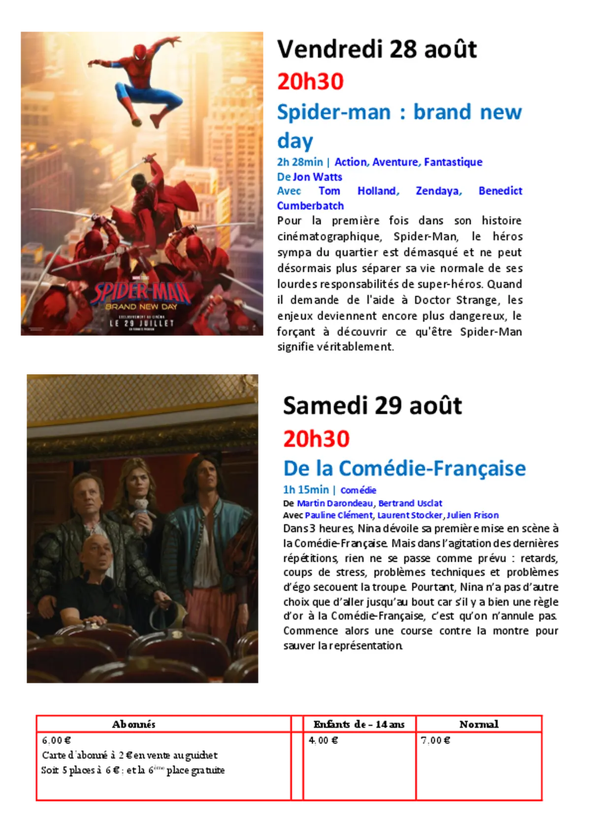 Des minions et des monstres au cinéma à St Geniez d'Olt