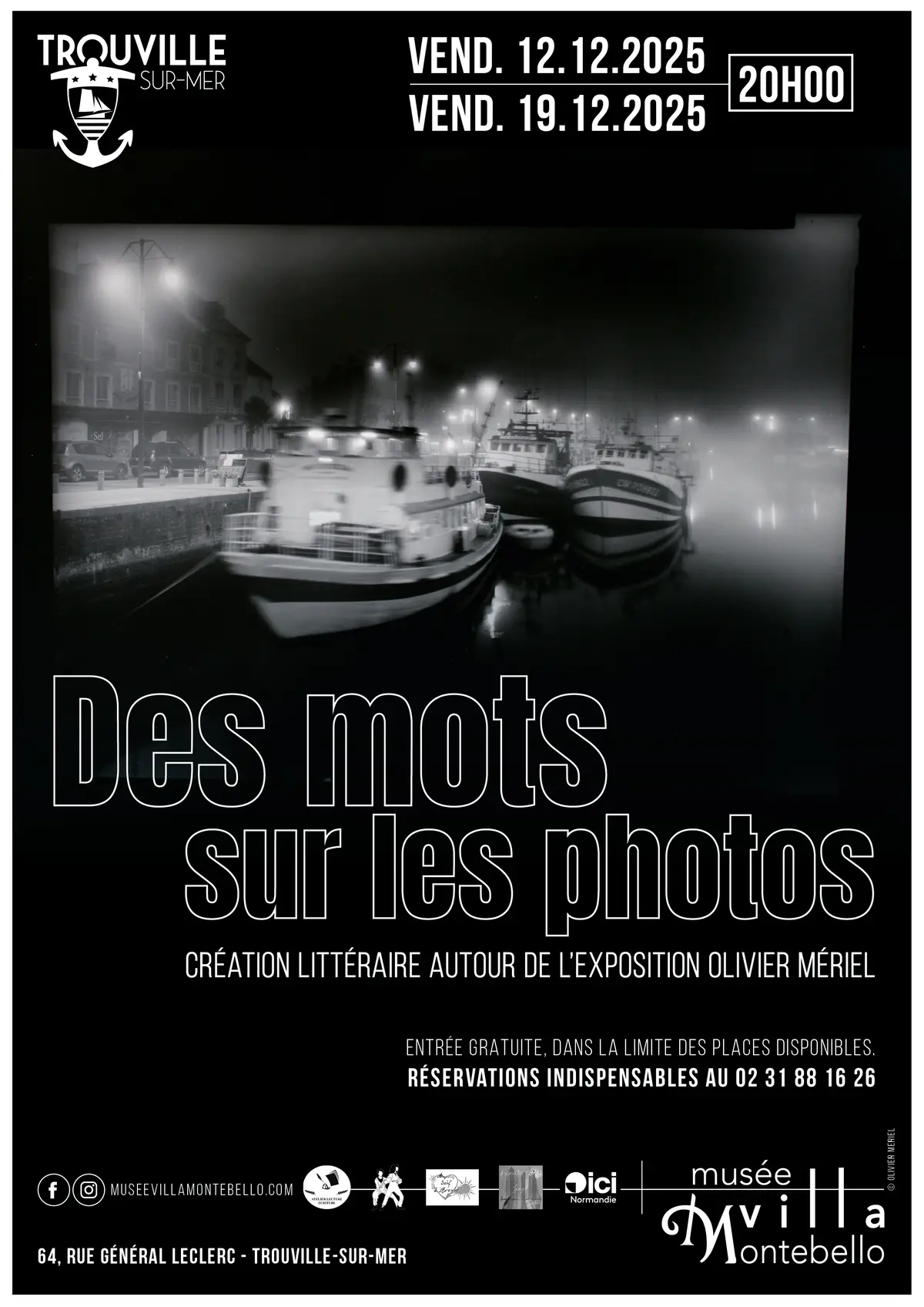 Des mots sur les photos – Création littéraire autour de l'exposition Olivier Mériel