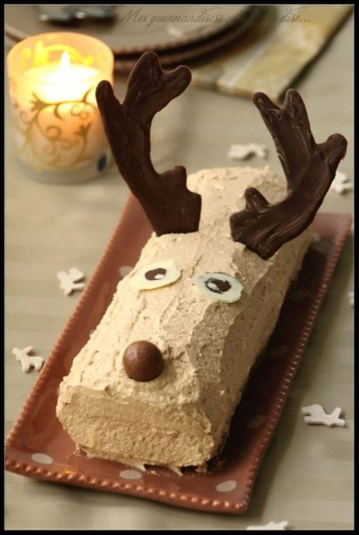 La bûche de Noël en forme de renne !