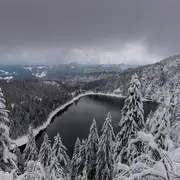 Descente aux flambeaux à la station du Lac Blanc à Orbey