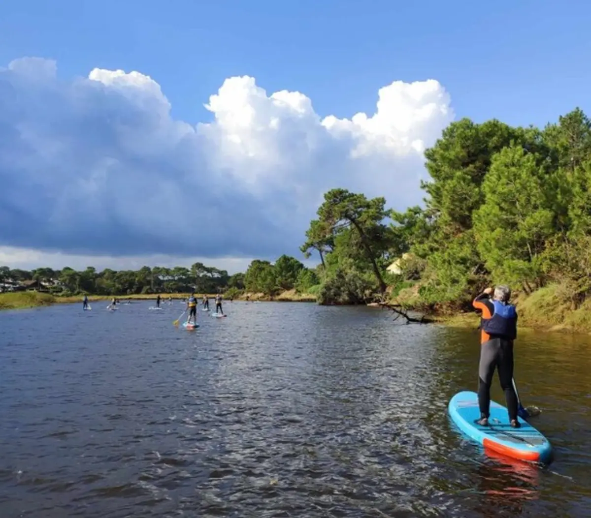 Descente de rivière en paddle