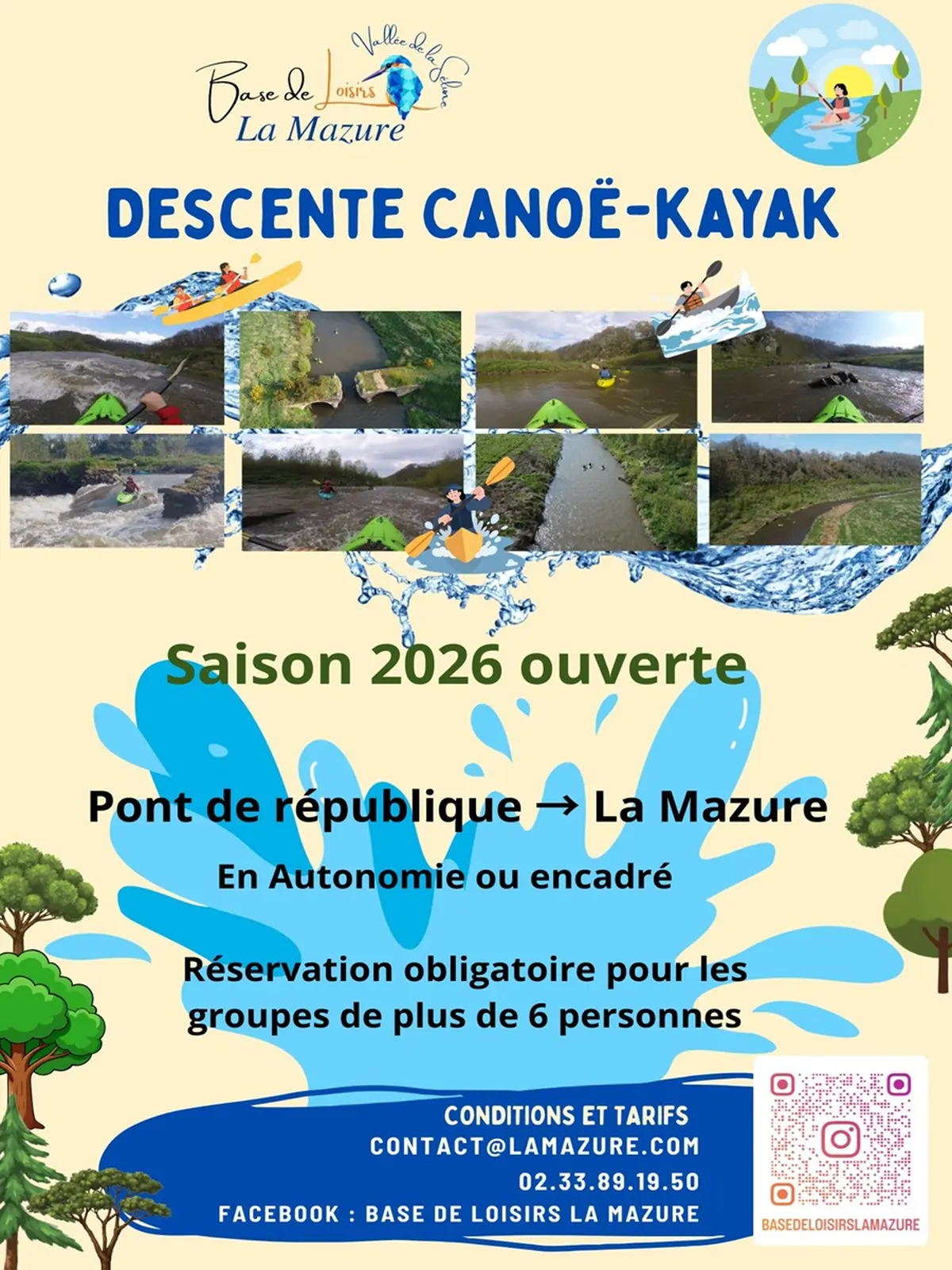 Descente en canoë kayak
