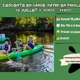 Descente en canoë-kayak en famille