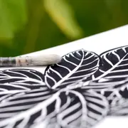 Dessin botanique et réalisation d’encre végétale à l'écomusée de Cuzals