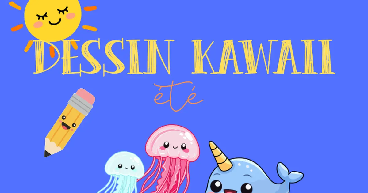 Dessin kawaii été