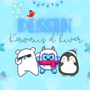 Dessin kawaiis de l'hiver