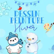 Dessin peinture hiver