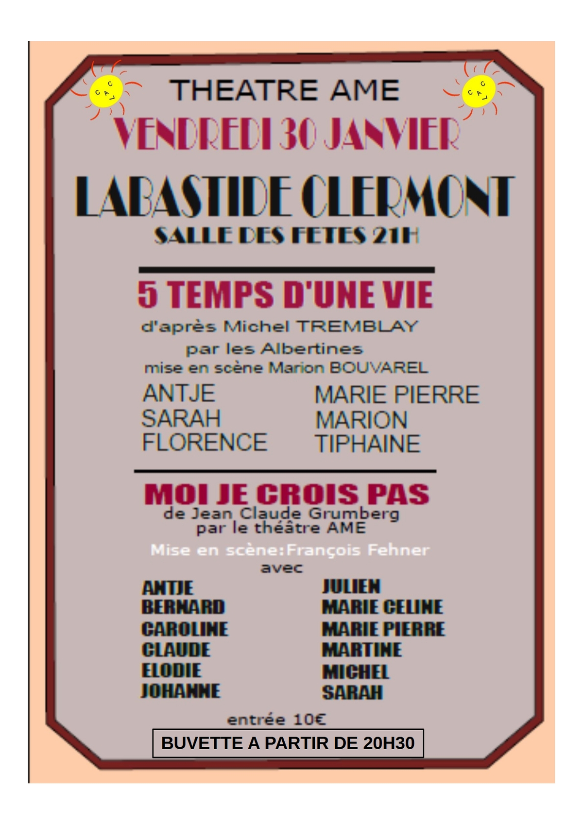 Deux Pièces De Théâtre, Par L'Ame