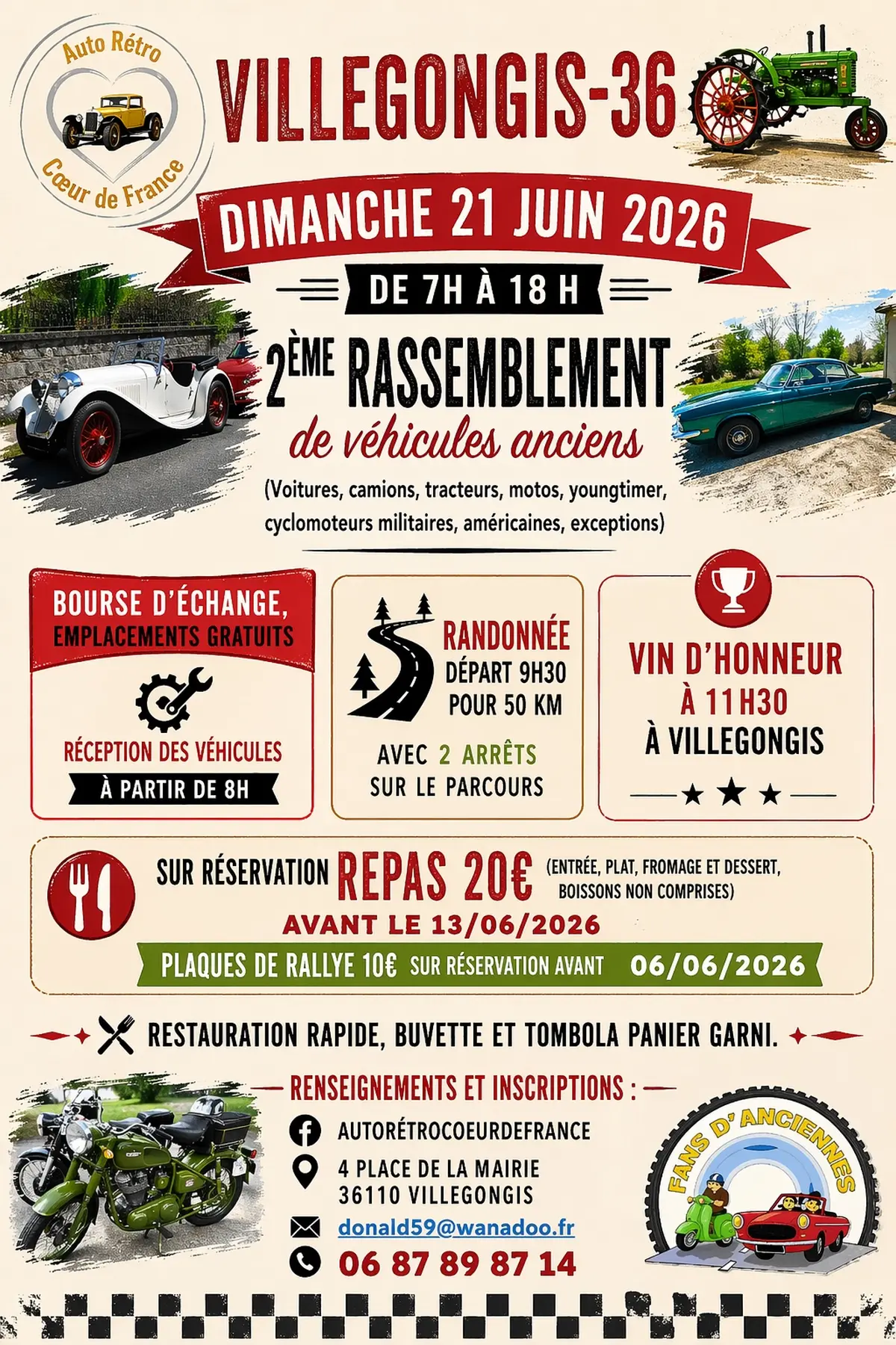 Deuxième rassemblement de véhicules anciens