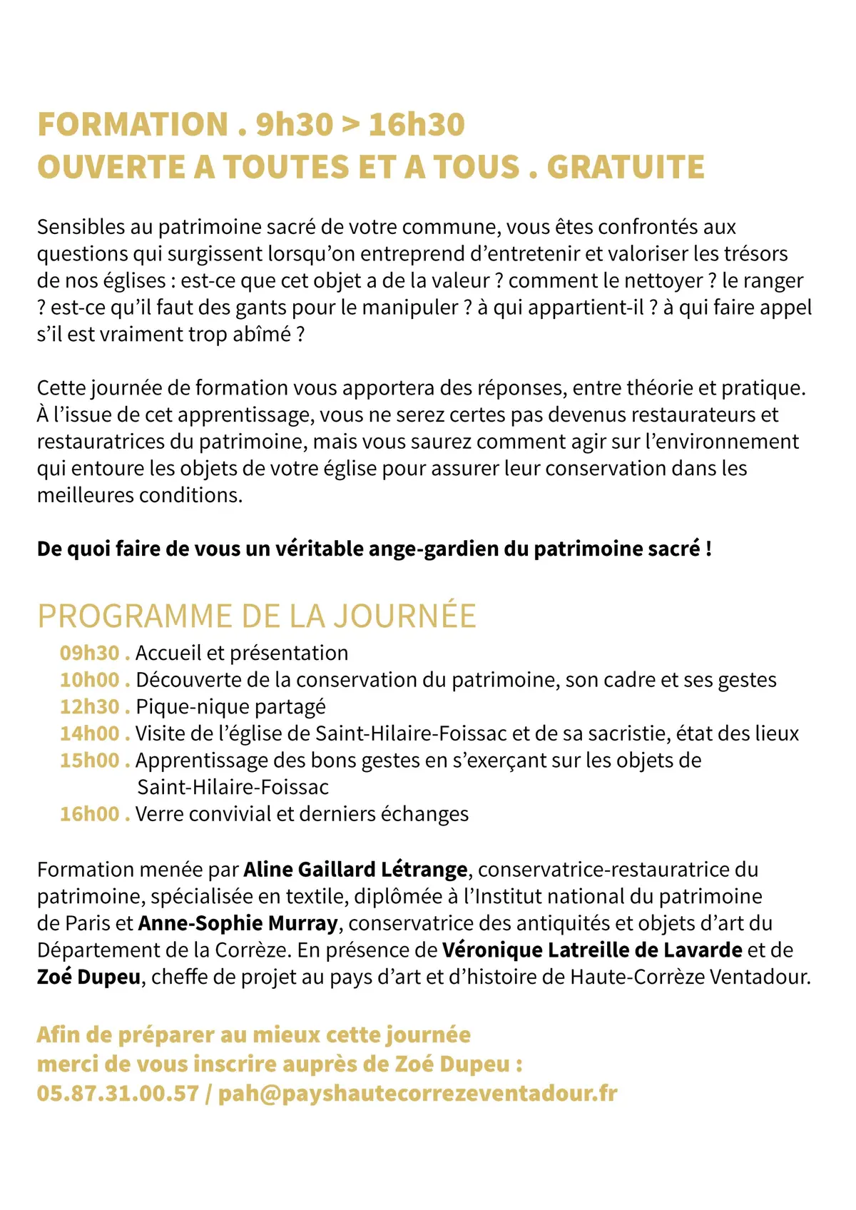 Devenez ange-gardien du patrimoine sacré de votre commune
