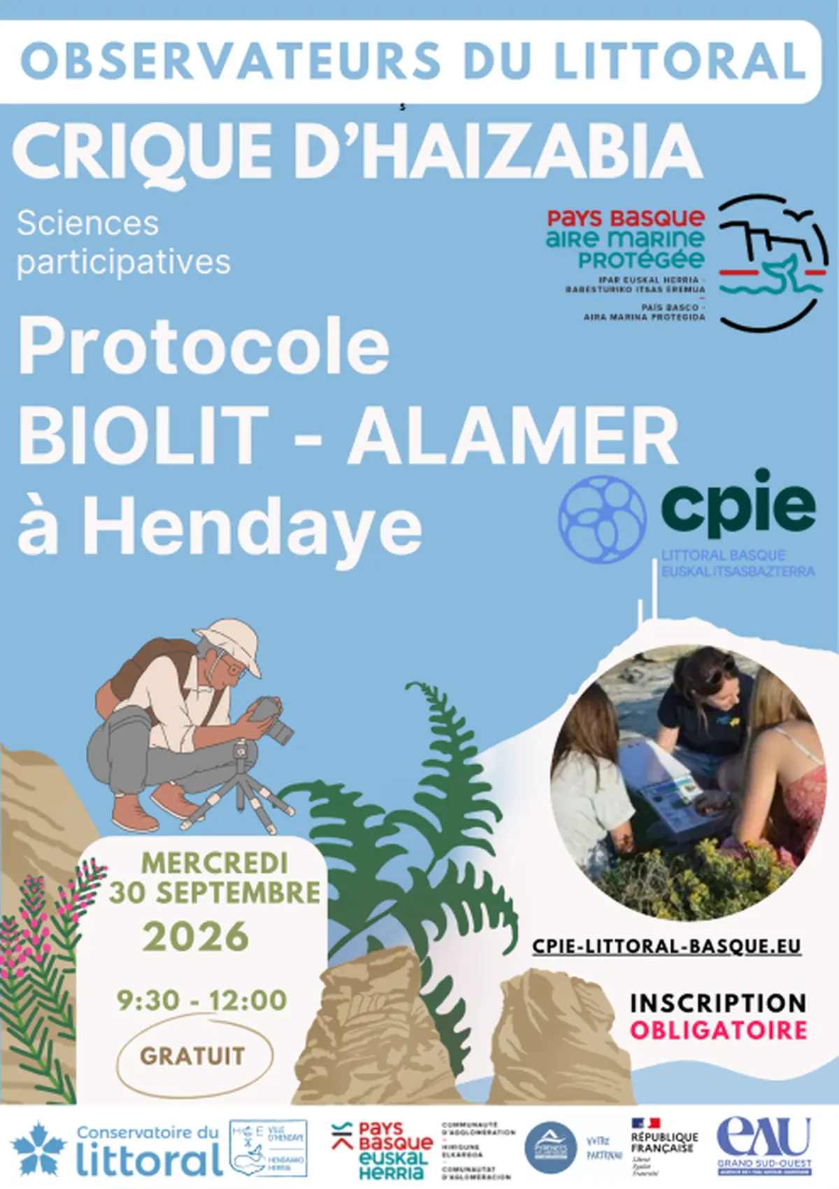 Devenez observateur du littoral basque et découvrez la richesse de la biodiversité