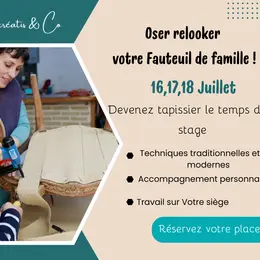 Devenez tapissier le temps d’un stage