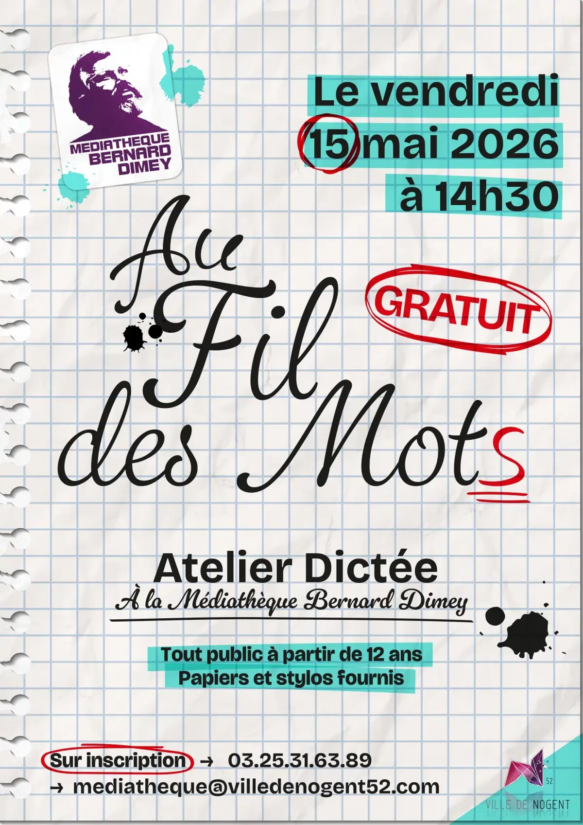 Dictée Au Fil des Mots