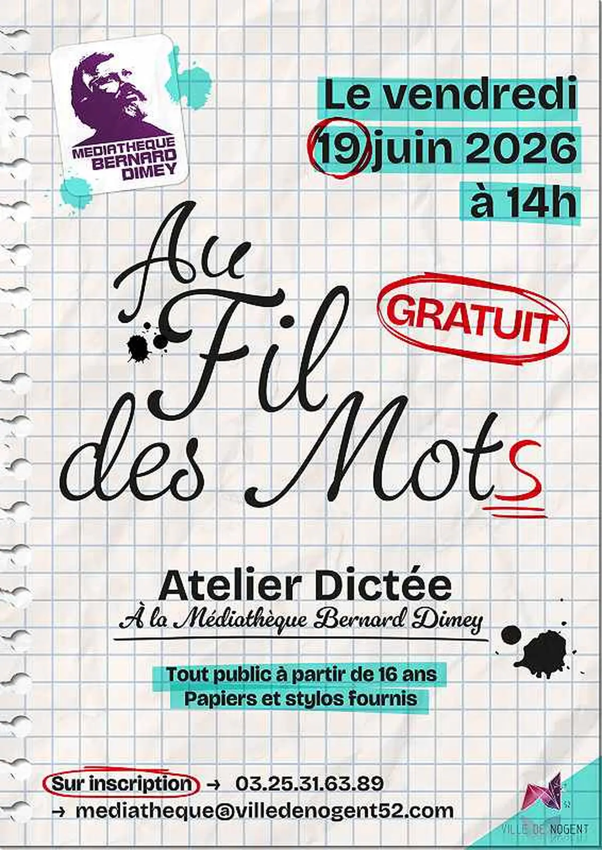 Dictée Au Fil des Mots