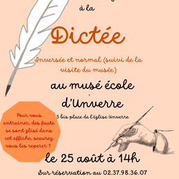 Dictée au musée-école d'Unverre