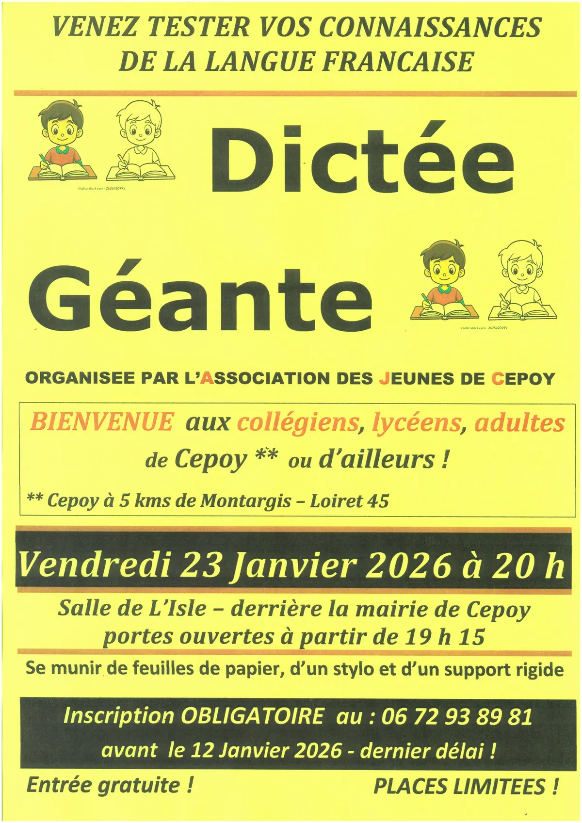 Dictée géante