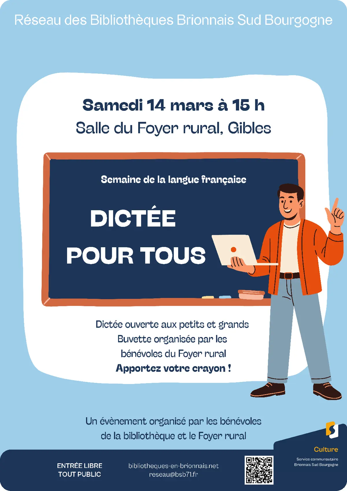 Dictée pour tous à Gibles