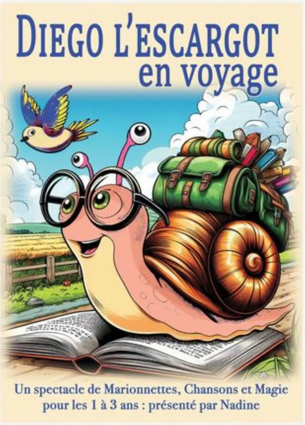 Diego l'escargot en voyage