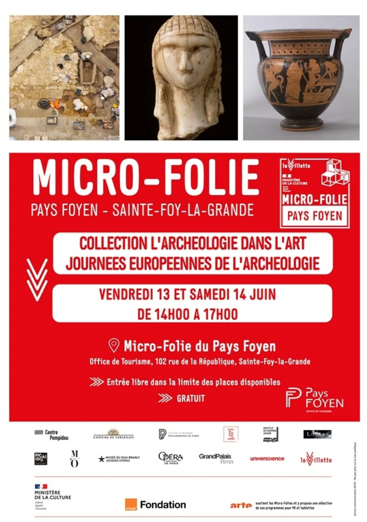 Diffusion d'une collection spéciale l'archéologie dans l'art au Musée numérique de la Micro-Folie du Pays Foyen