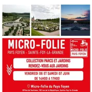 Diffusion d'une collection spéciale Parcs et Jardins au Musée numérique de la Micro-Folie du Pays Foyen