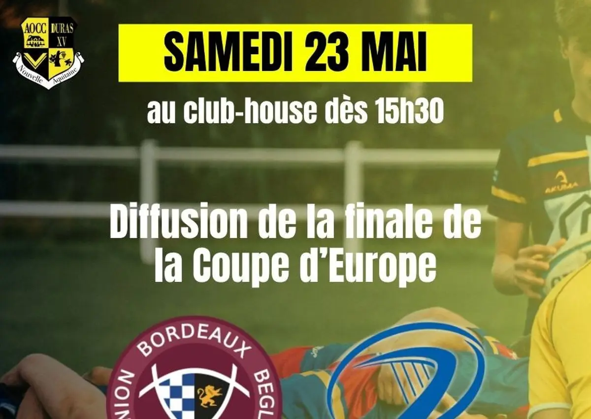 Diffusion de la finale de la Coupe d'Europe au club house