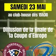 Diffusion de la finale de la Coupe d'Europe au club house